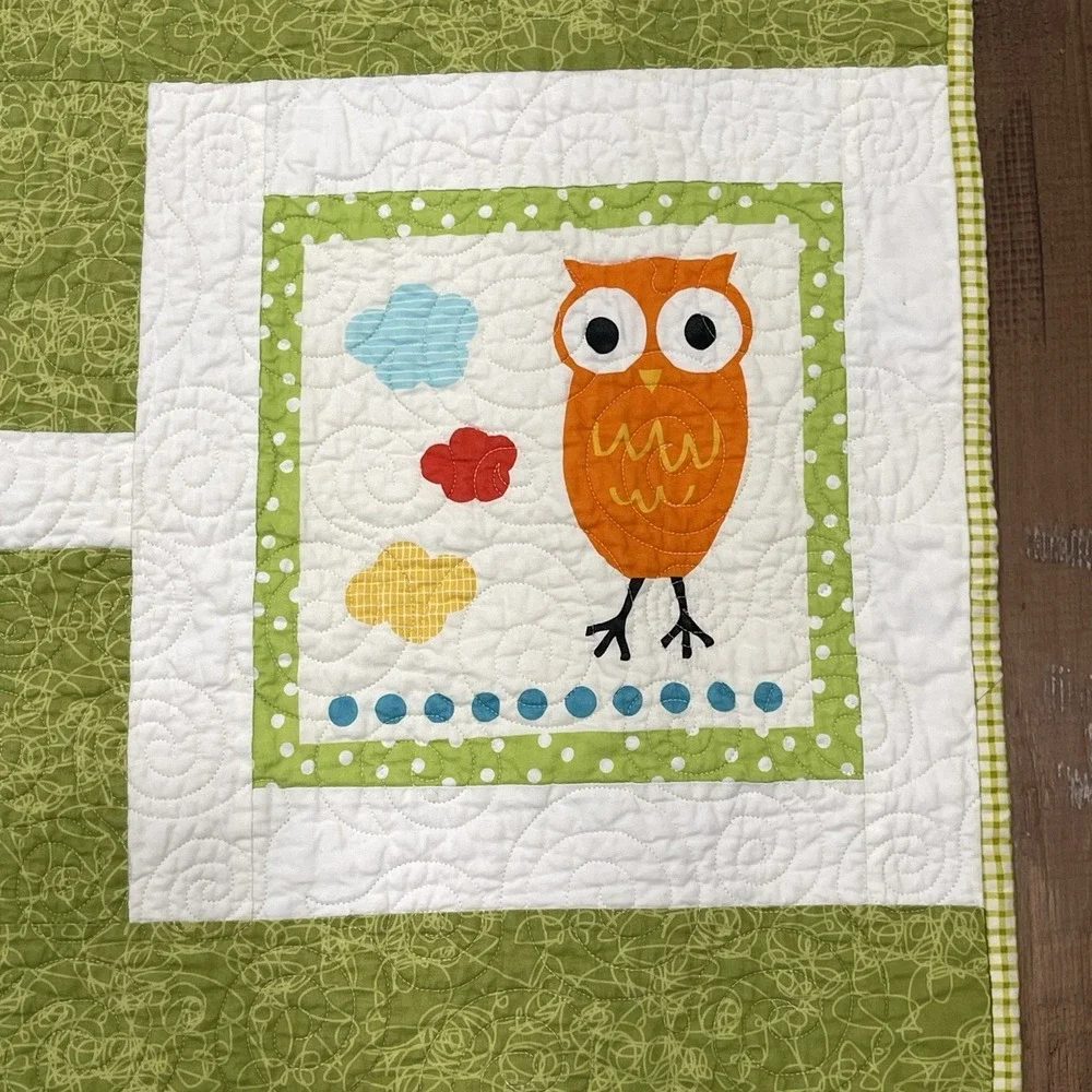 Ann‎ Kelle Urban Zoologie Baby Quilt A Day at the Zoo 45x56 Handmade